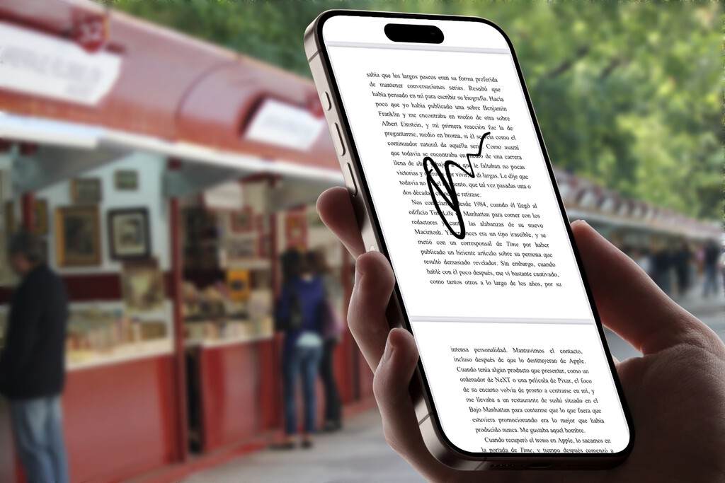 No hace falta papel y boli, te cuento un truco para guardar firmas de los escritores en tu iPhone si vas a la Feria del Libro 2025 en Madrid 
