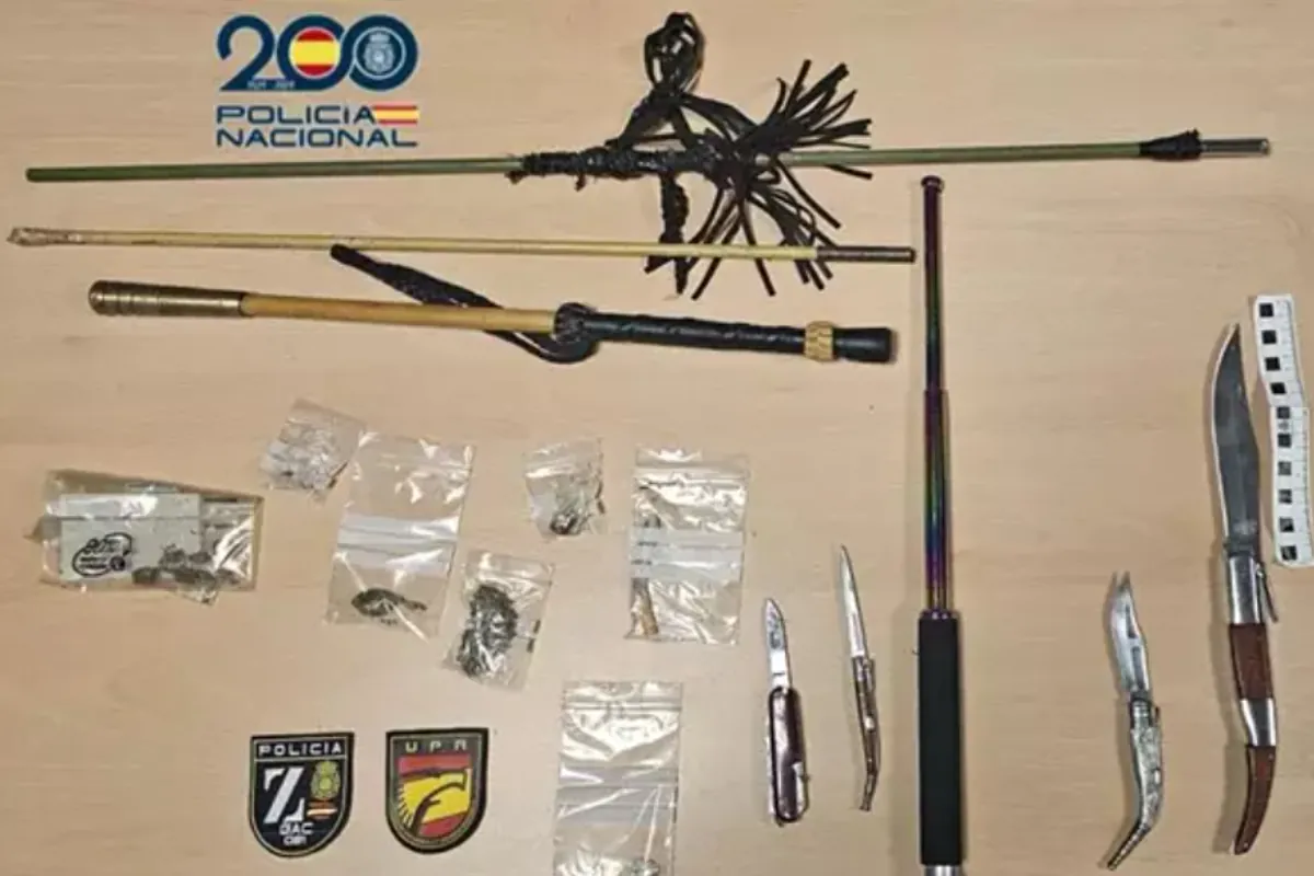 Identifican a 47 hombres en una fiesta clandestina con armas y drogas en una nave de Valladolid