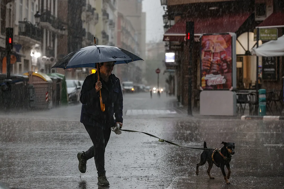 Una nueva borrasca pone a diez comunidades en alerta amarilla por tormentas, granizo y lluvias de hasta 25 litros