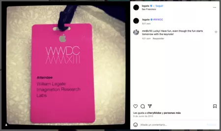 William LeGate acudió a la WWDC del año 2013 como desarrollador donde se presentó iOS 17