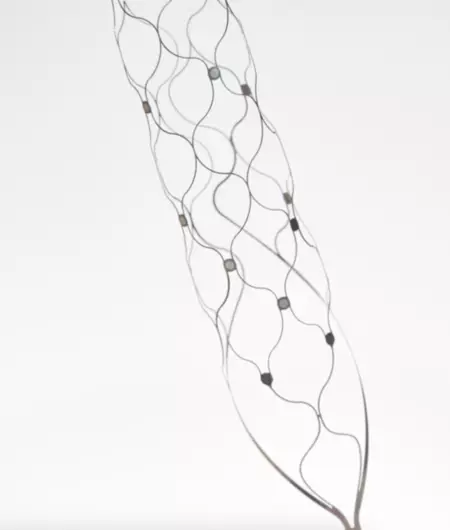Stent con diez electrodos
