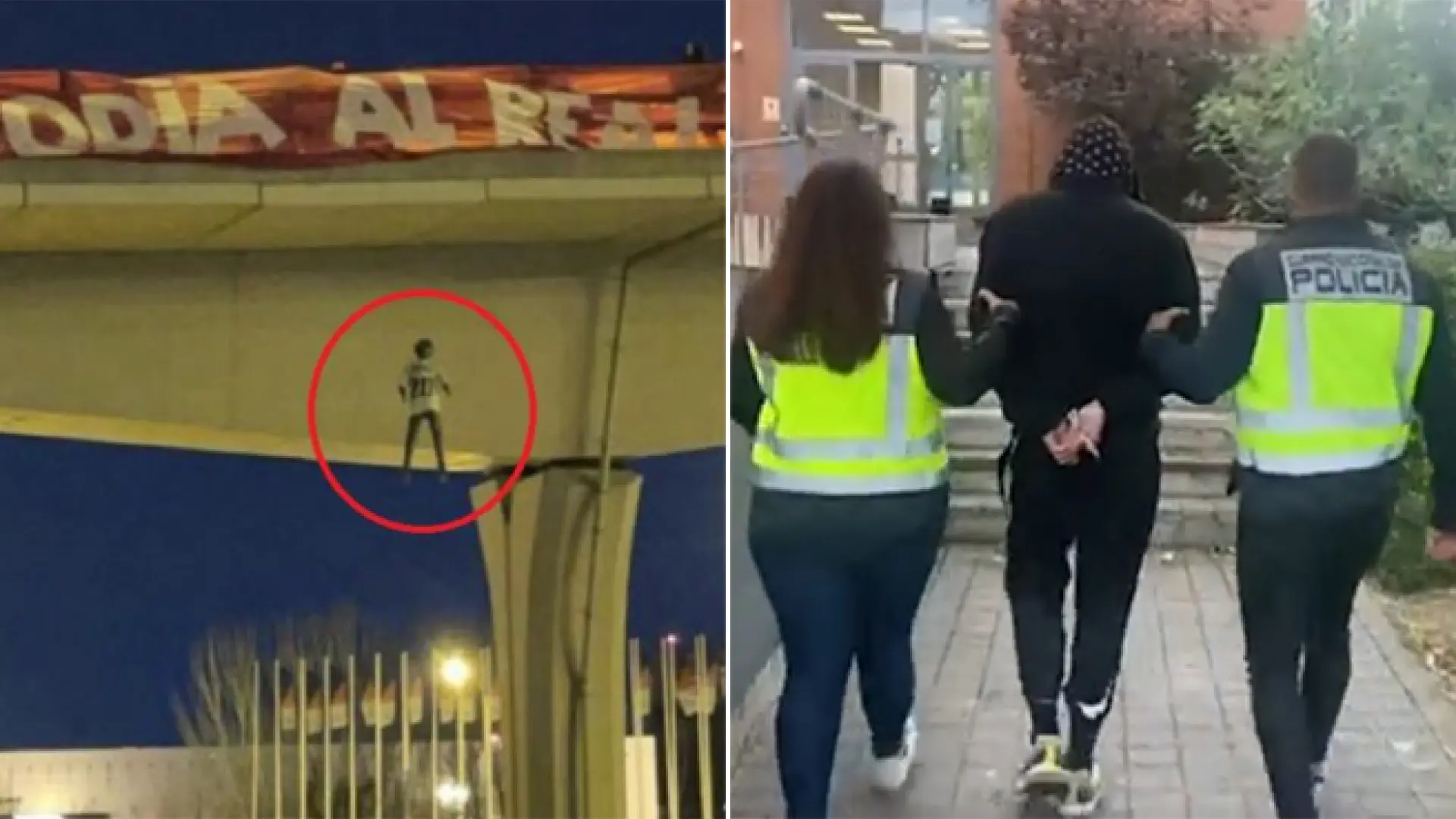 Juzgan a cuatro ultras del Frente Atlético acusados de colgar en un puente un muñeco de Vinícius ahorcado