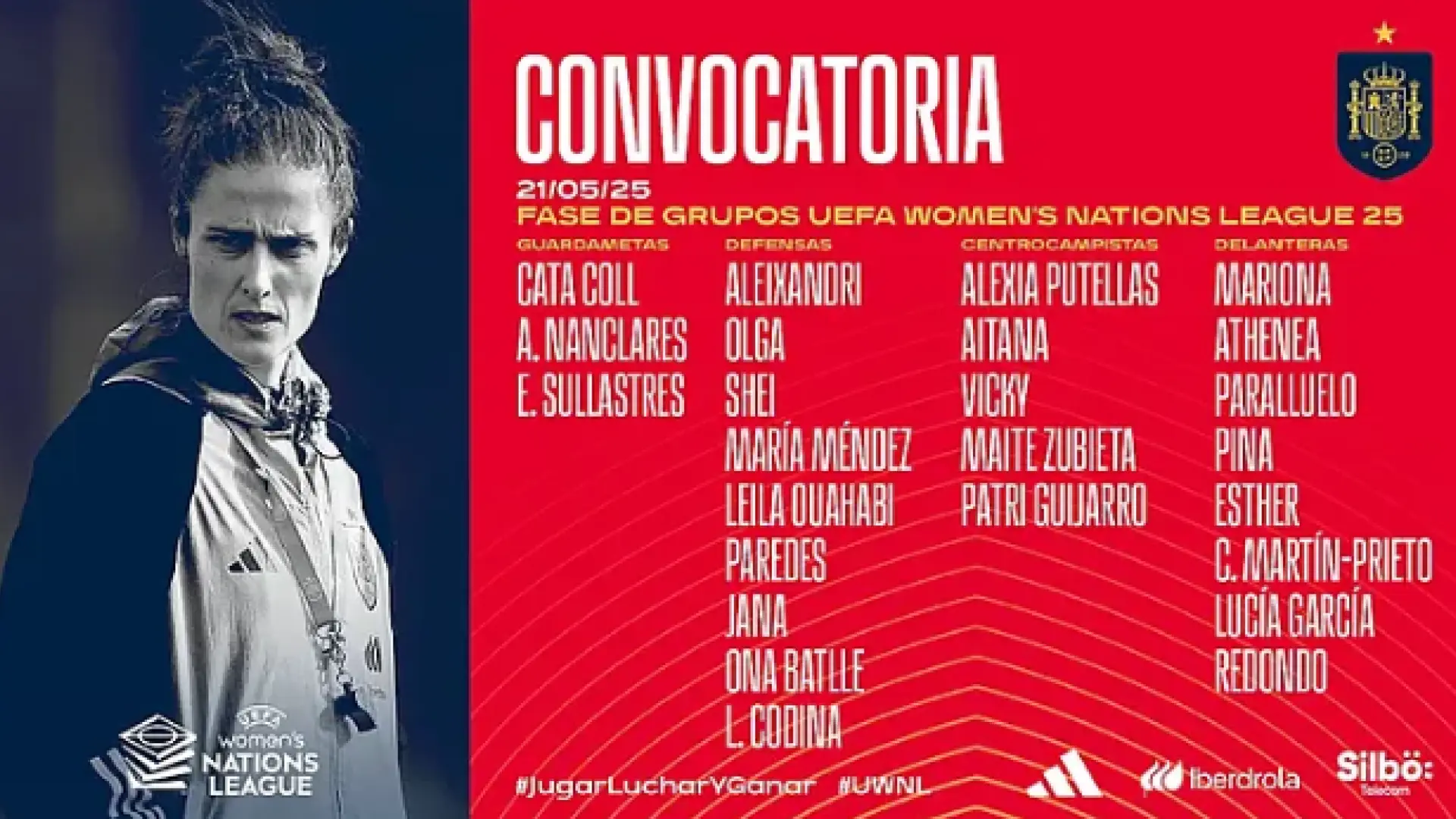 Montse Tomé deja fuera a Jenni Hermoso y Misa Rodríguez en la última convocatoria antes de la Eurocopa