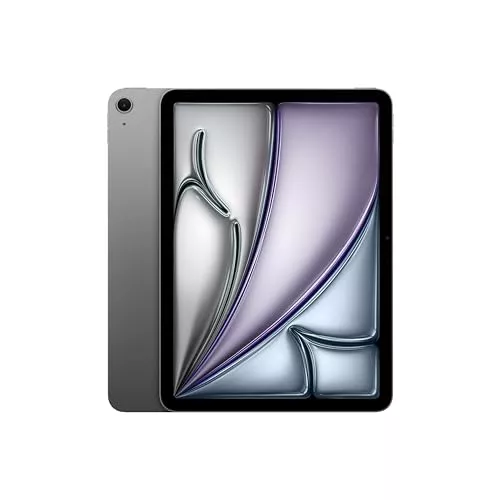 Apple iPad Air de 11 Pulgadas (M2): Pantalla Liquid Retina, 128 GB, cámara Frontal de 12 Mpx en Horizontal y cámara Trasera de 12 Mpx, Wi-Fi 6E, Touch ID, autonomía de Sol a Sol - Gris Espacial