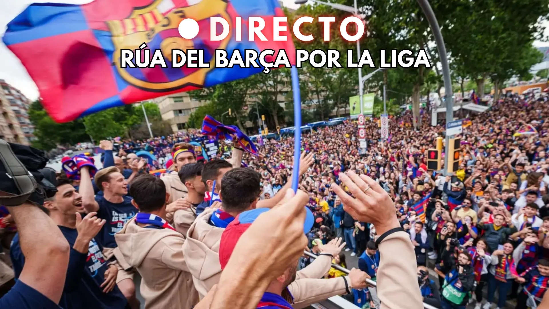 Celebración del Barça, en directo: última hora de la rúa por el título de Liga en las calles de Barcelona