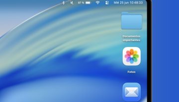 Acabo de descubrir con macOS Tahoe que se pueden poner apps en el escritorio. Y he aprendido una cosa más: las ventajas de tener un dock minimalista