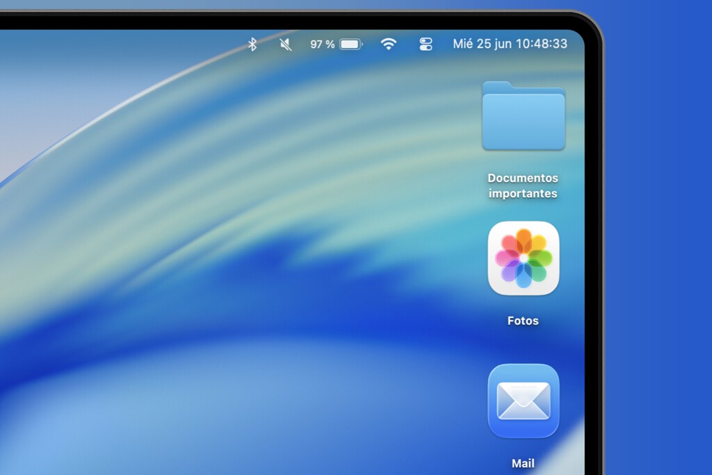 Acabo de descubrir con macOS Tahoe que se pueden poner apps en el escritorio. Y he aprendido una cosa más: las ventajas de tener un dock minimalista