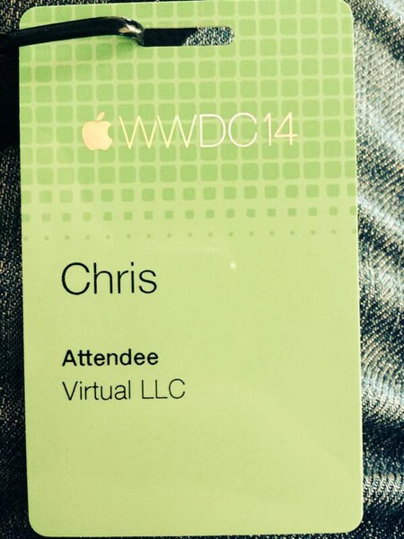 Chris llegó incluso a acudir a la WWDC del 2014