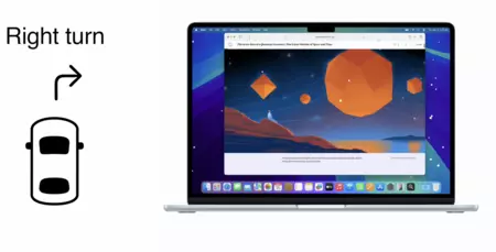 Indicadores de movimiento en macOS para evitar mareos