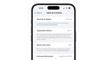 Salud de batería nueve meses después de comprarlo