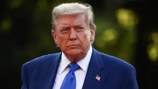 El presidente de EEUU, Donald Trump, en la cumbre de la OTAN en La Haya.