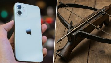 Un iPhone 12 mini acaba de salvar una vida de la forma más increíble: parando una flecha de ballesta en plena cara