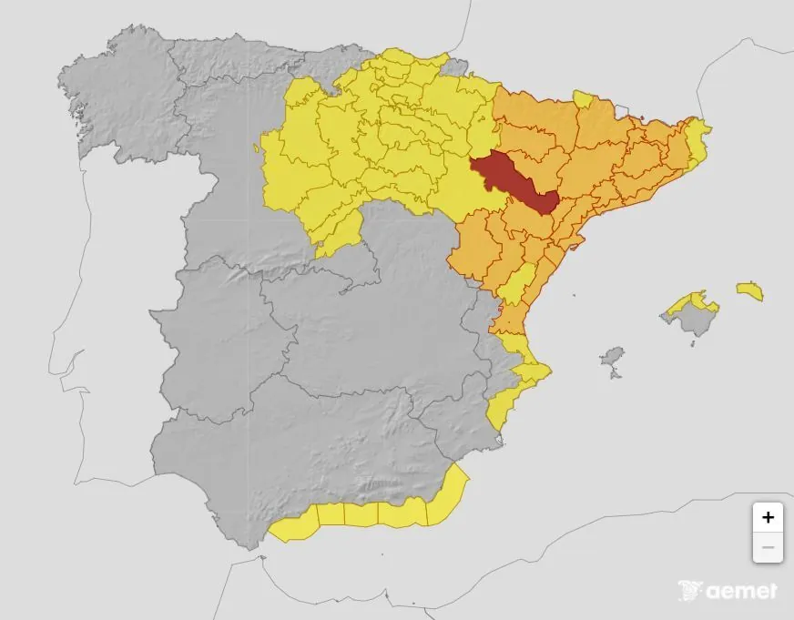 La UME se desplegará en las zonas de Zaragoza afectadas por el nivel rojo de lluvias