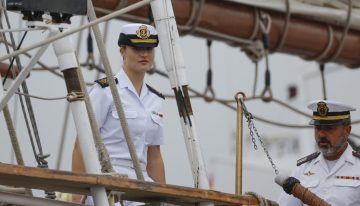 La princesa Leonor llega a Marín y finaliza su crucero de instrucción de seis meses a bordo del Juan Sebastián de Elcano