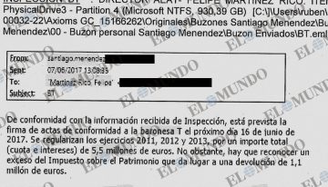 Los correos de la filtración de «información reservada» de Hacienda a Montoro: de Esperanza Aguirre a Rafa Nadal y la baronesa Thyssen