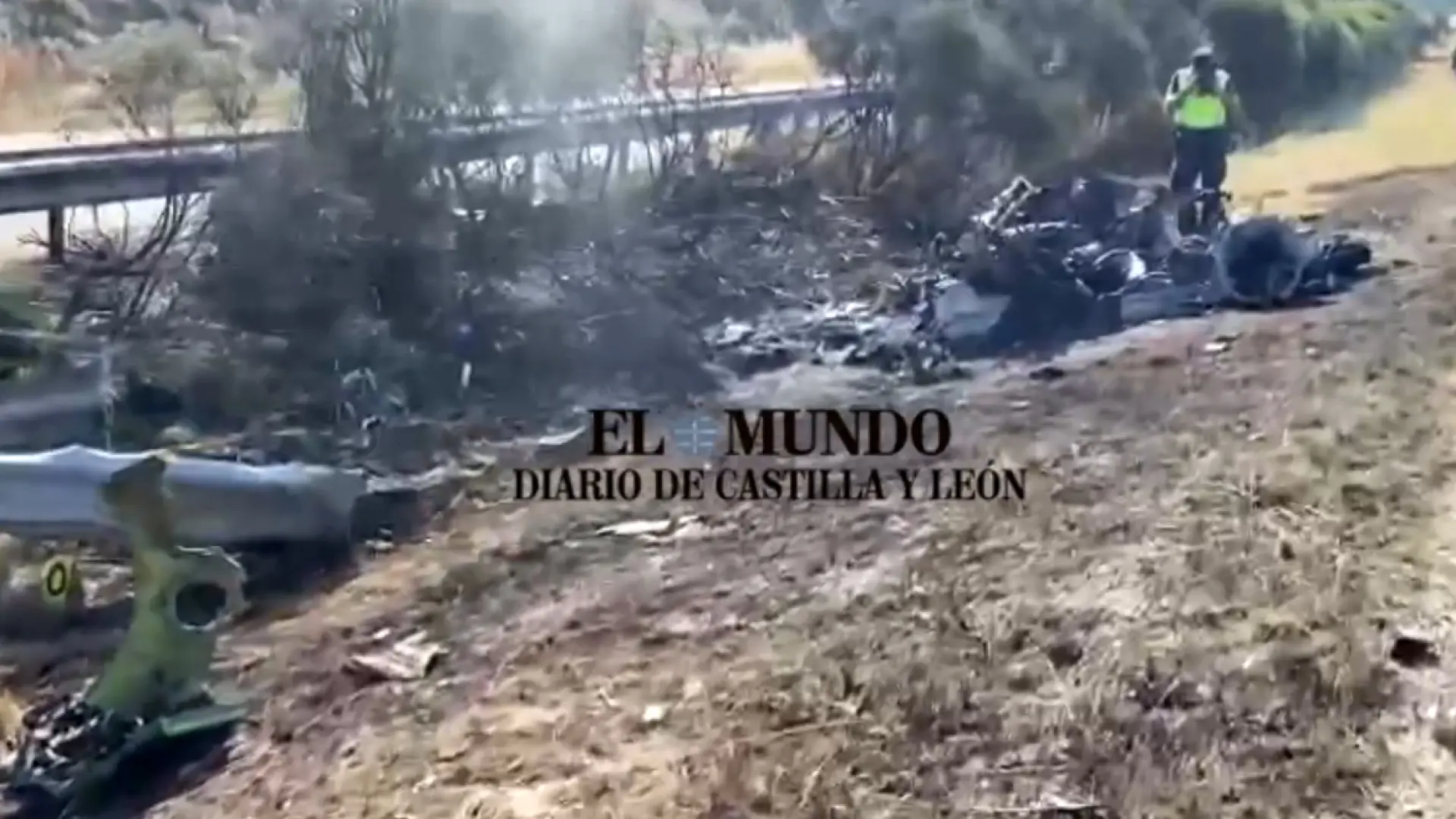 Un vídeo muestra cómo quedó el coche de Diogo Jota tras su trágico accidente mortal: totalmente destrozado y calcinado