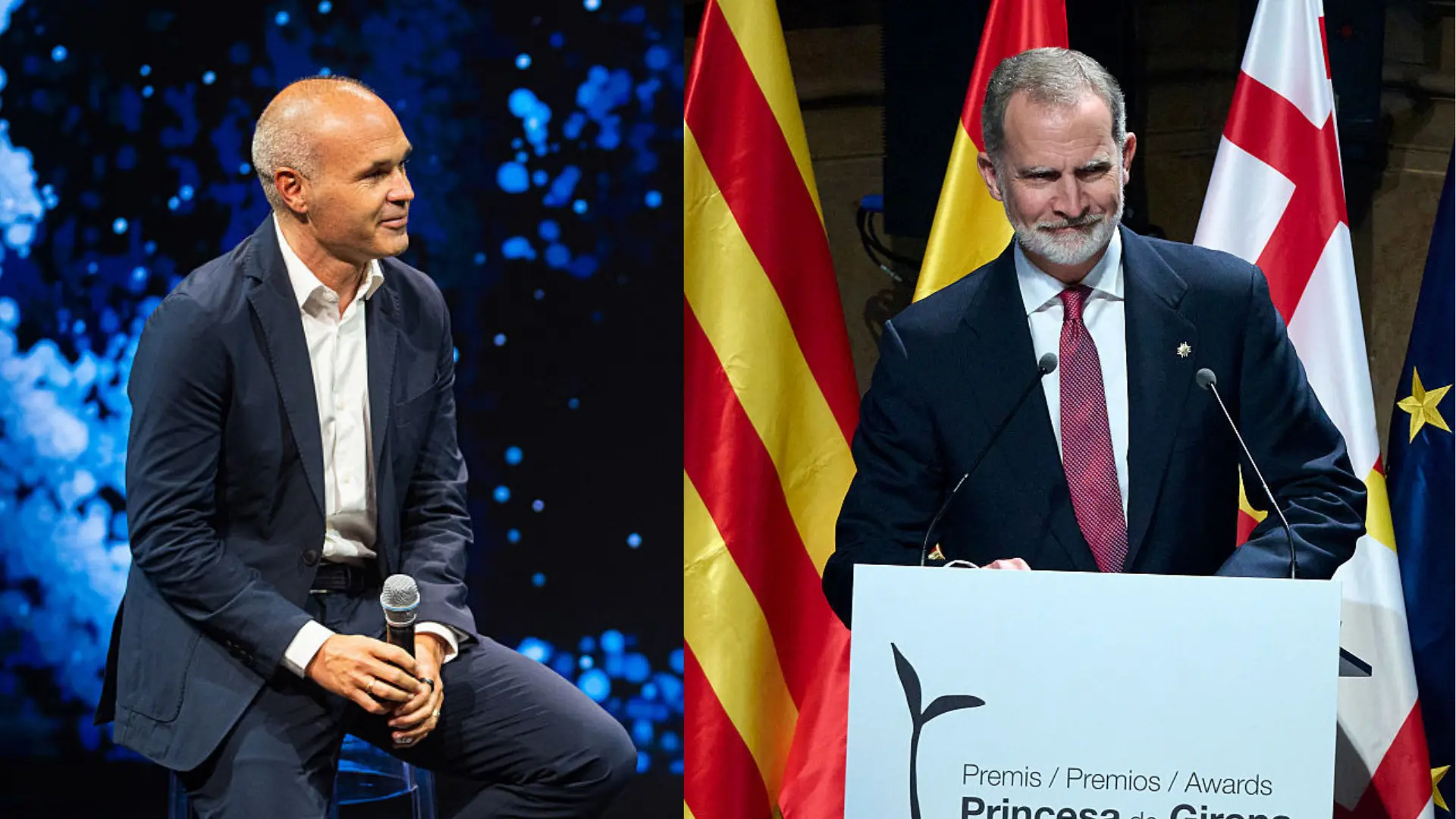 El momentazo del rey Felipe VI en los premios Princesa de Girona rememorando el Mundial: "Querido Andrés… Iniesta de mi vida"