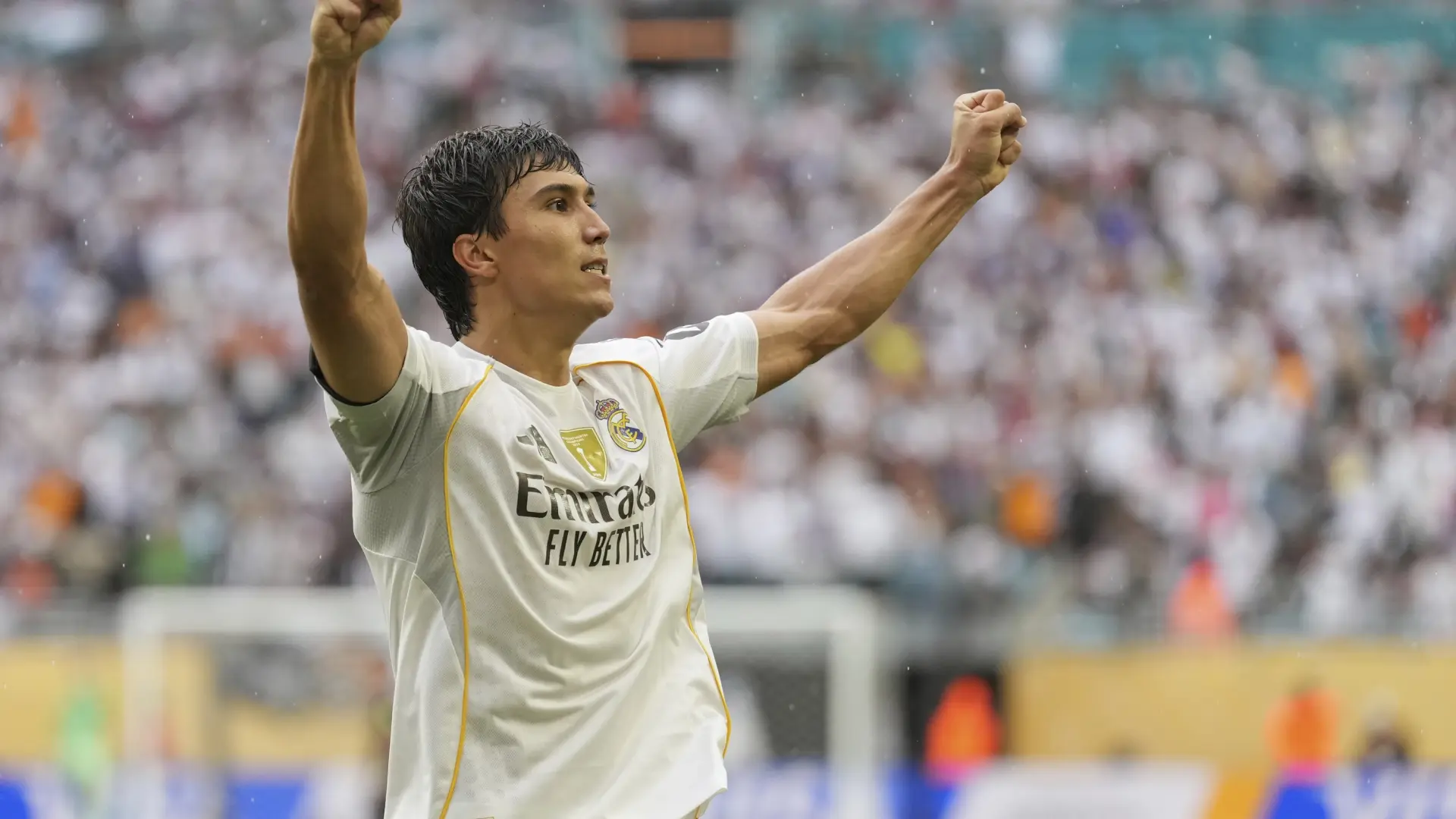 El delantero del Real Madrid Gonzalo García, máximo goleador del Mundial de Clubes