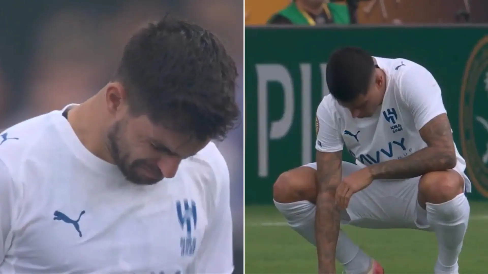 Las lágrimas de Rubén Neves y Joao Cancelo en el minuto de silencio por Diogo Jota antes del Fluminense – Al Hilal del Mundial