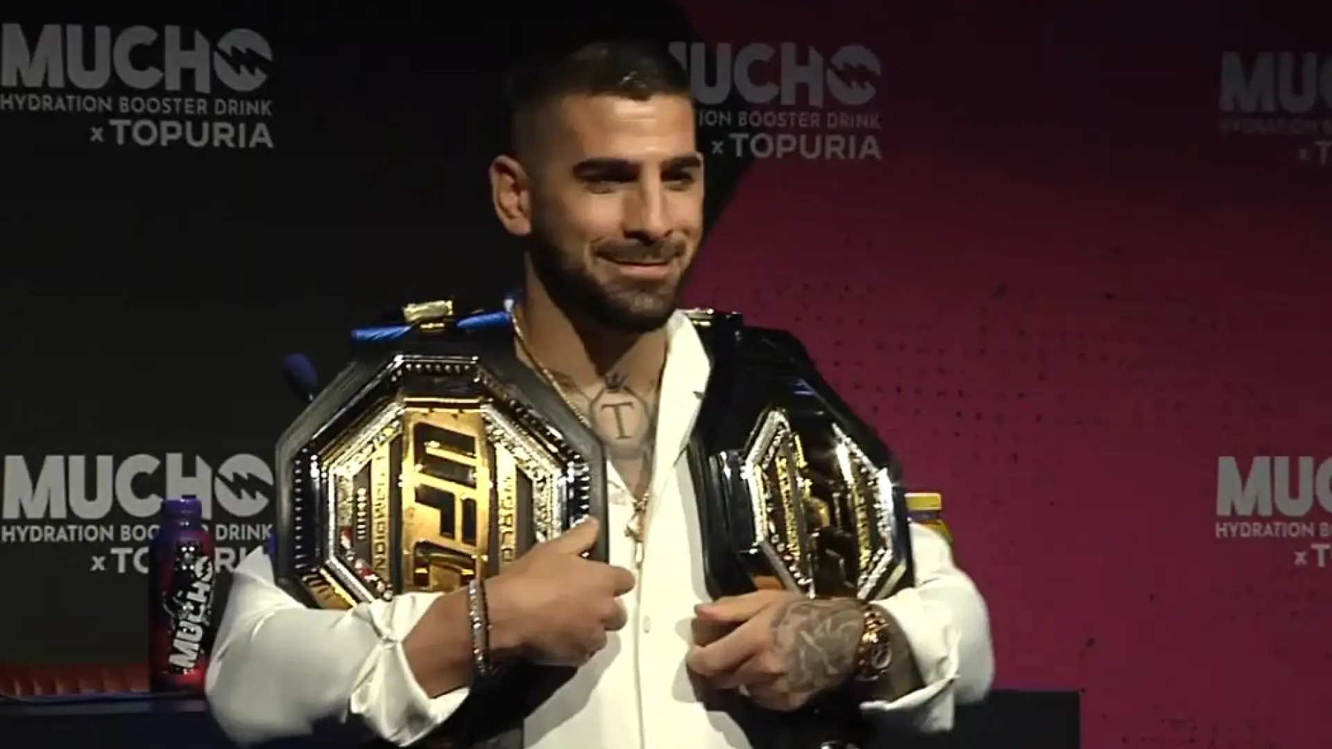 Topuria insiste en Makhachev: "La única razón por la que no quieren que luche contra él es porque saben que voy a derrotarle"