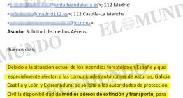 El Gobierno tardó una semana en escribir a las CCAA para pedirles medios terrestres para los incendios