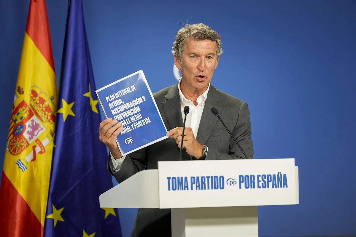 El PP se anticipa al Gobierno con 50 medidas ante los incendios: pide pulseras de control para pirómanos y «criterios objetivos para movilizar todos los recursos públicos»