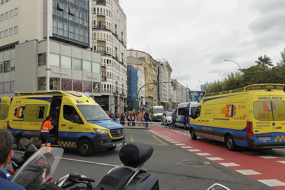 Detenido un conductor tras un atropello múltiple que dejó seis heridos en un paso de peatones de A Coruña