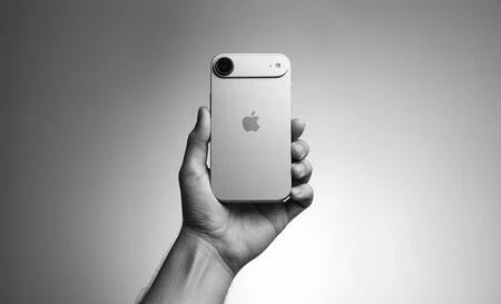 iPhone 17 Air en mano (interpretación)