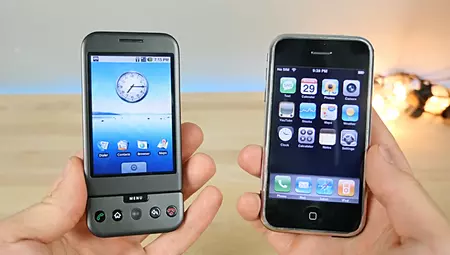 El HTC Dream vs el iPhone original