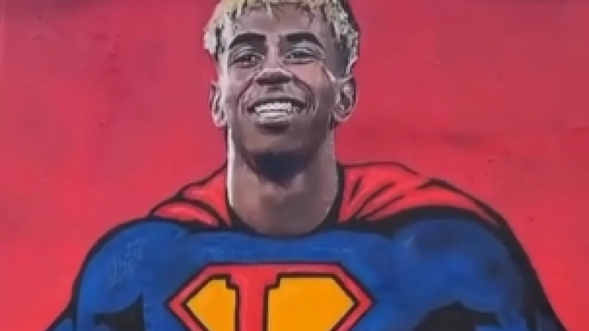Aparece vandalizado el mural de Lamine Yamal en Barcelona con dibujos de los siete enanitos de Blancanieves