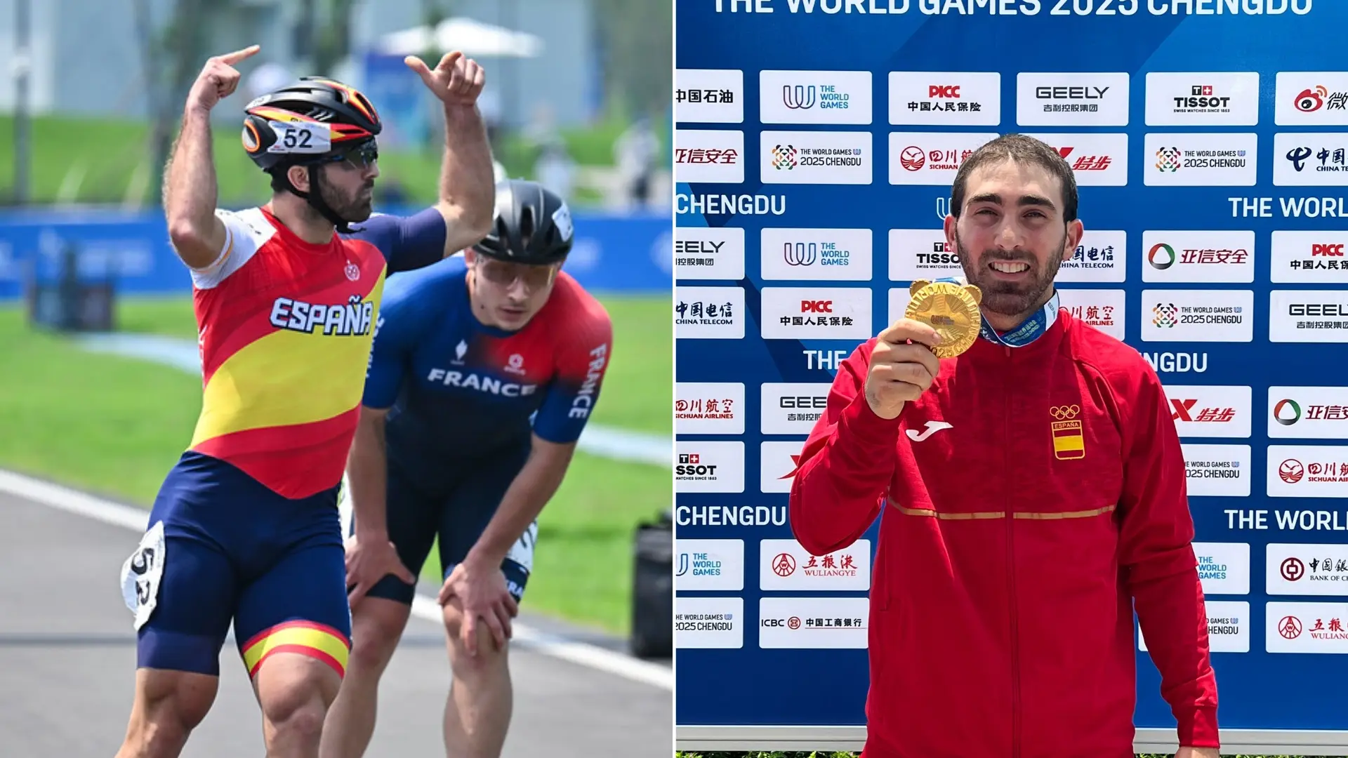 Chevi Guzmán rompe el récord del mundo de los 100 metros de Patinaje de Velocidad y logra su segundo oro en los Juegos Mundiales