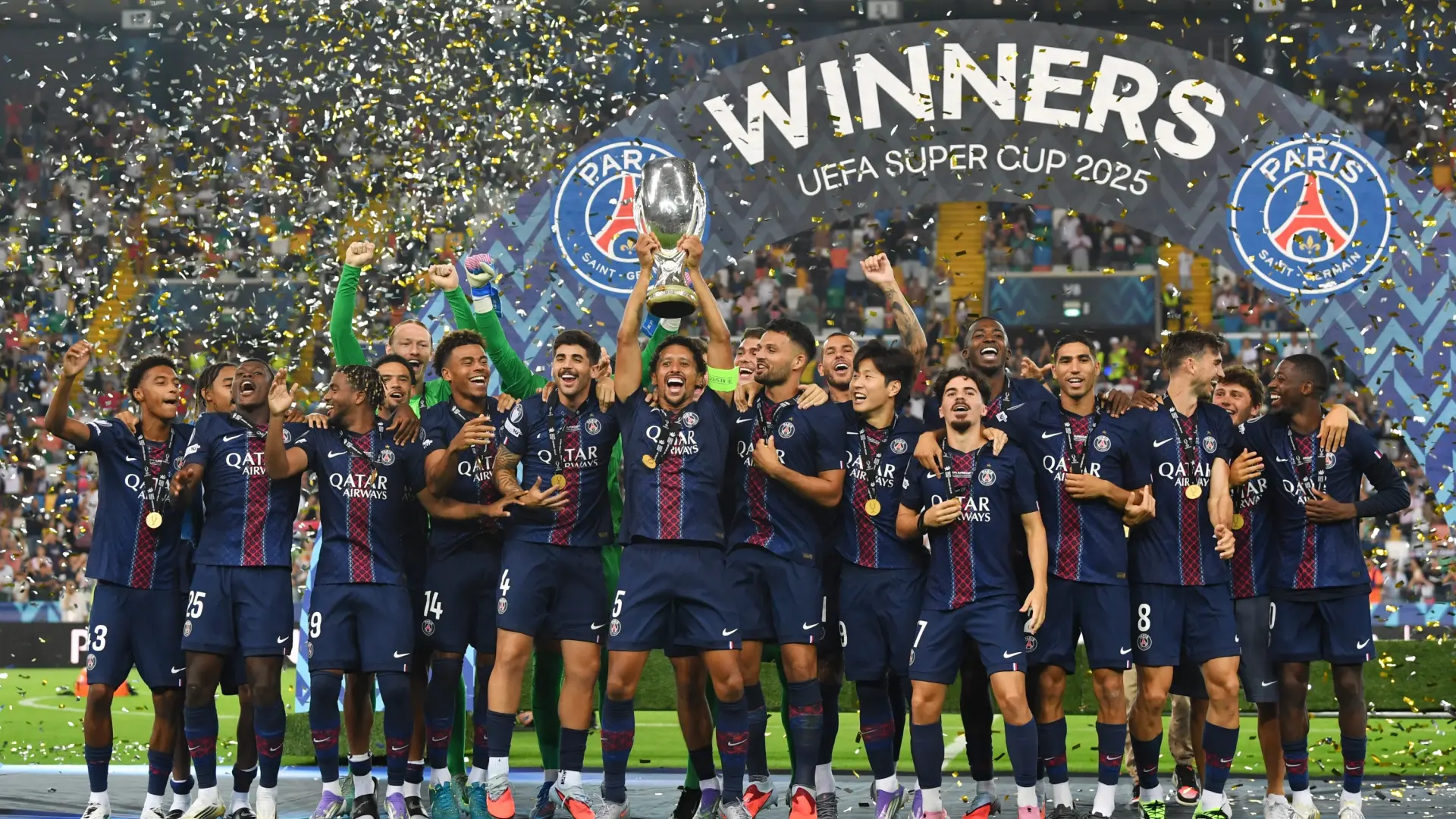 Un épico Paris Saint-Germain gana su primera Supercopa de Europa en los penaltis