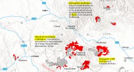De Galicia a Extremadura: tres mapas que muestran la devastación de los últimos incendios