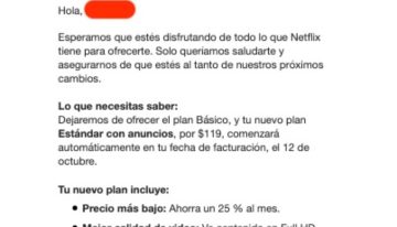 Adiós al plan básico de Netflix en México, este es el mensaje que lo confirma