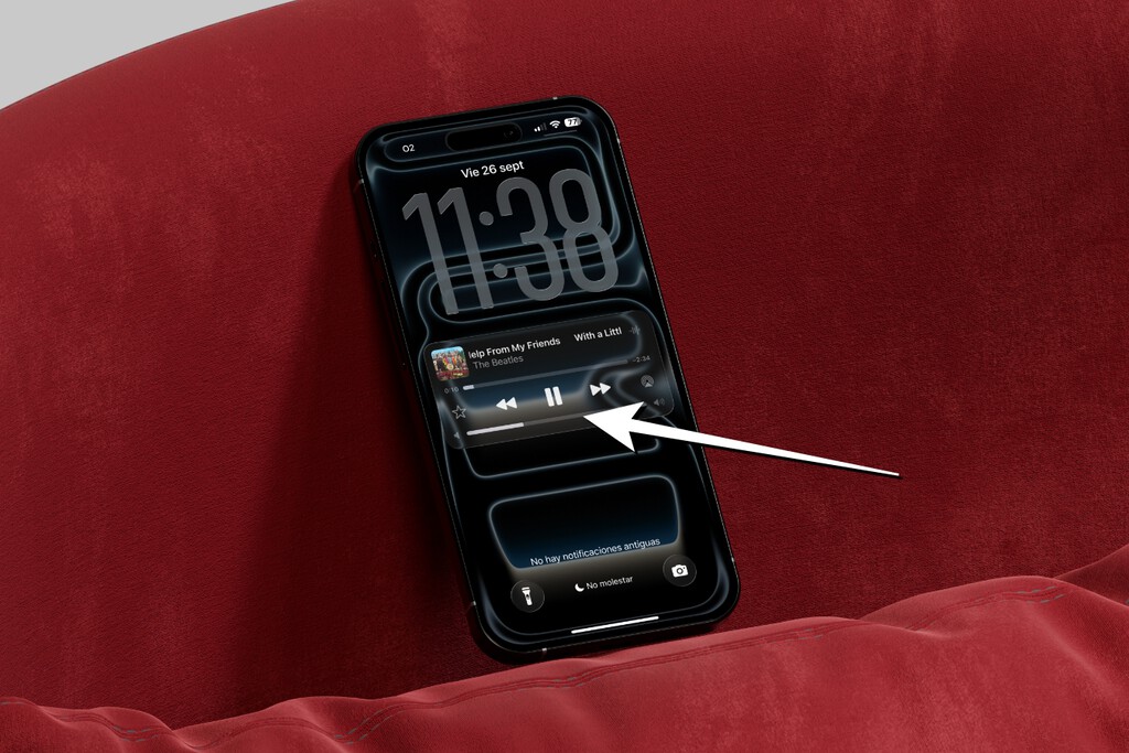 El truco para poner el control de volumen de música del iPhone en la pantalla de bloqueo 