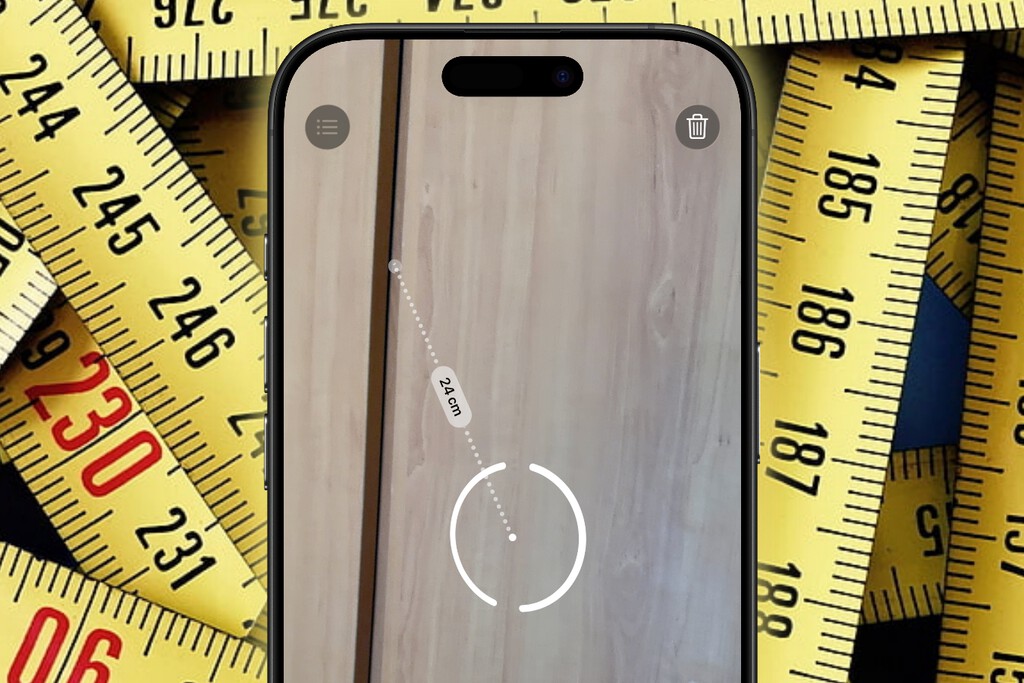 Medir distancias con el móvil parecía sencillo con las aplicaciones de regla. Estamos en 2025 y solo funciona bien en los iPhone Pro 
