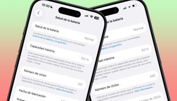 Dos iPhone idénticos a la par en ciclos de carga y uno tiene peor salud de batería. Tiene una explicación y es muy sencilla