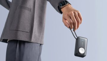 Esta curiosa batería portátil me parece una genialidad: incluye un módulo para el Apple Watch