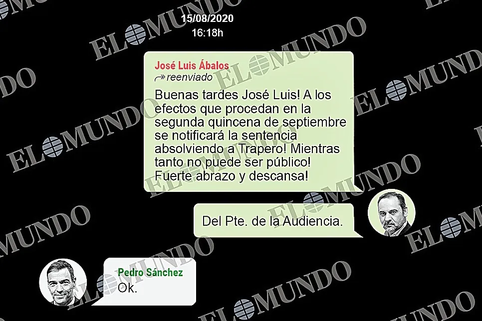 El juez dice que no es delito que el presidente de la Audiencia Nacional revelara al Gobierno la absolución de Trapero