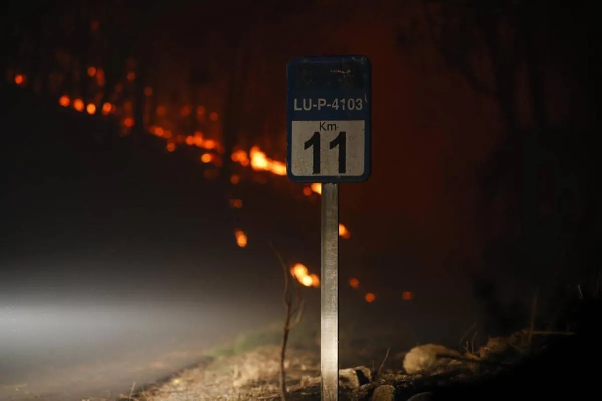 Más de 100 hectáreas calcinadas en el incendio de Pantón (Lugo)