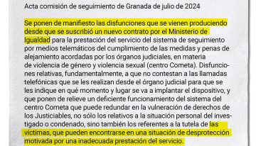 Las actas desmienten a la ministra de Igualdad sobre el fracaso de las pulseras: «Hay incidencias recurrentes; las víctimas se ven desprotegidas»