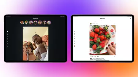 Feed de Instagram en su nueva app para iPad
