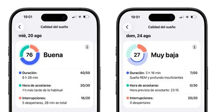 Calidad sueño Apple