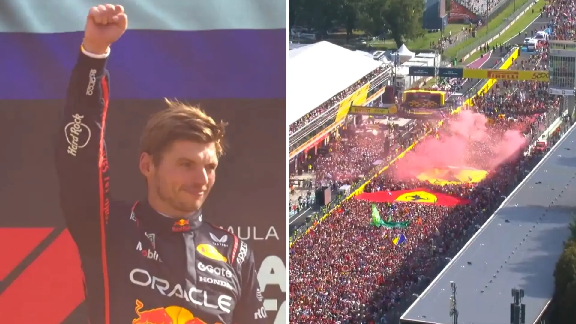 Abucheos a McLaren y canciones para Verstappen: así fue la sorprendente reacción de los tifosi en el podio de Monza
