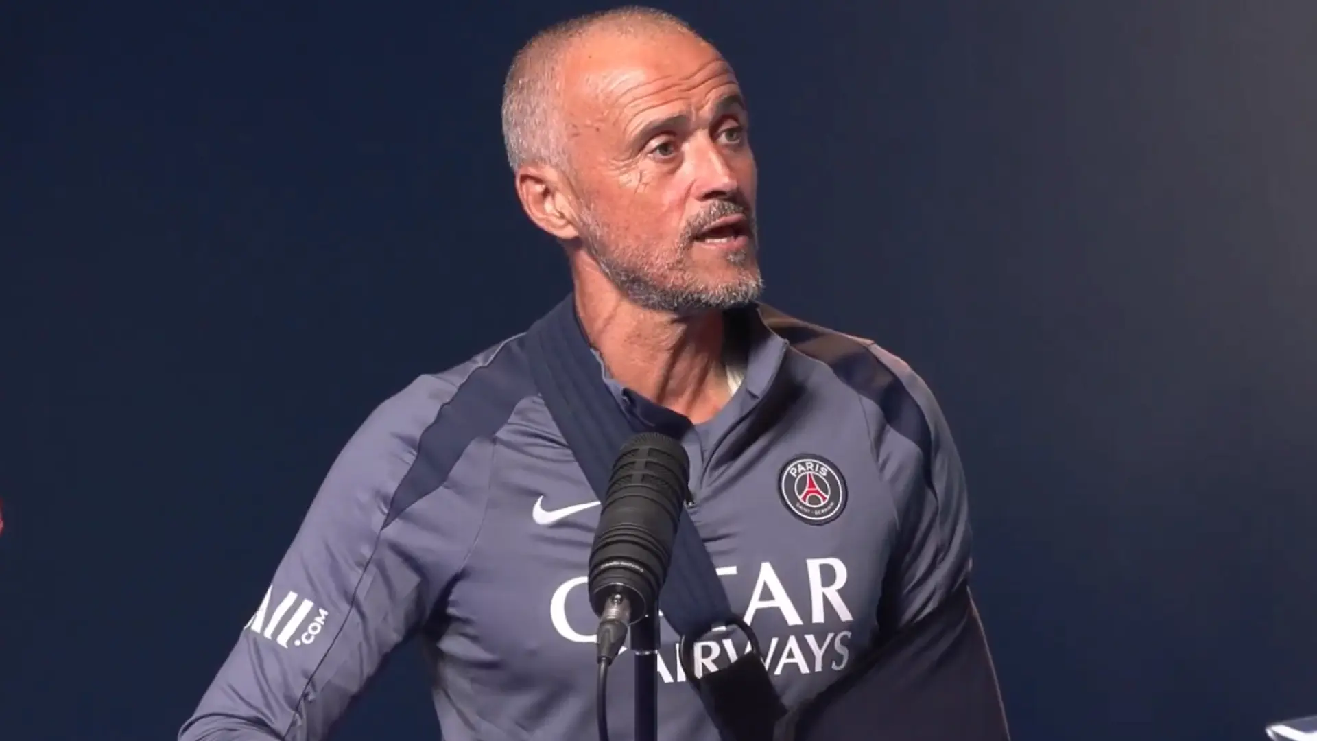 La lección de Luis Enrique en su reaparición tras romperse la clavícula: «Siempre intento ver las cosas positivas»