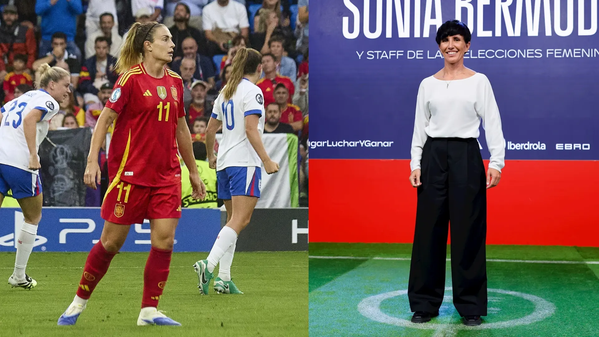 Alexia Putellas, sobre Sonia Bermúdez: «Por suerte ahora tiene la oportunidad de entrenar a la selección. Le deseo lo mejor»
