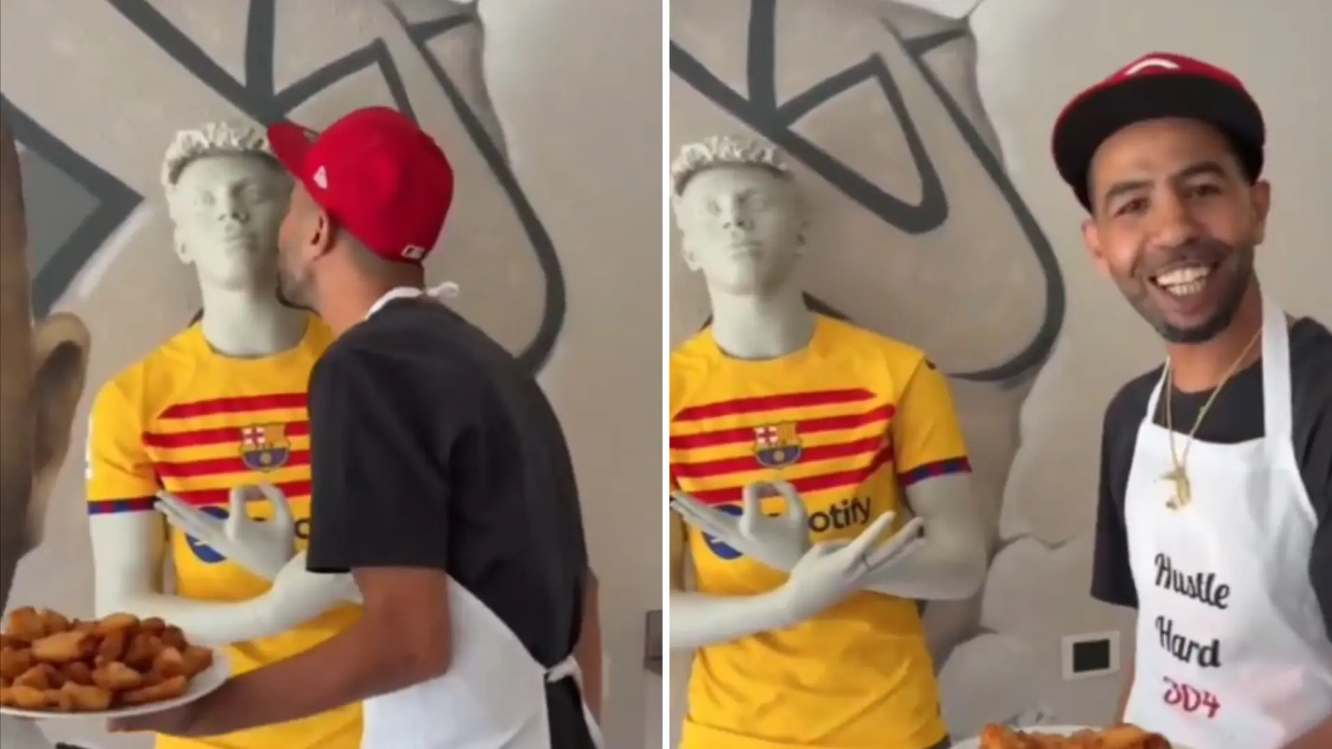 El padre de Lamine Yamal sorprende en un vídeo de cocina: «¡Viva España! La mejor comida del mundo está aquí»