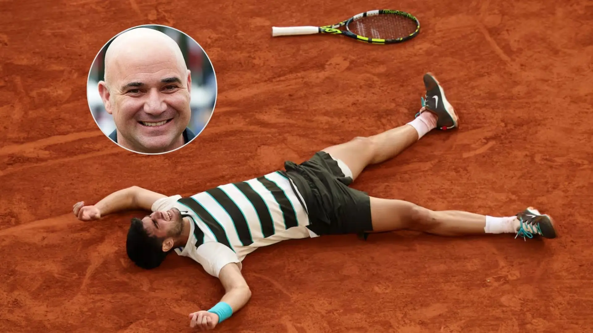 Andre Agassi, leyenda del tenis: «Estar allí abajo en la cancha cerca de Carlos Alcaraz será algo especial»