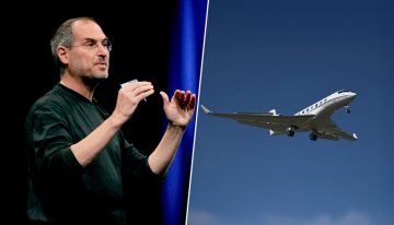 Steve Jobs encargó un avión privado como el de Larry Ellison. Son idénticos, salvo por un botón que demuestra la obsesión de Jobs por la perfección