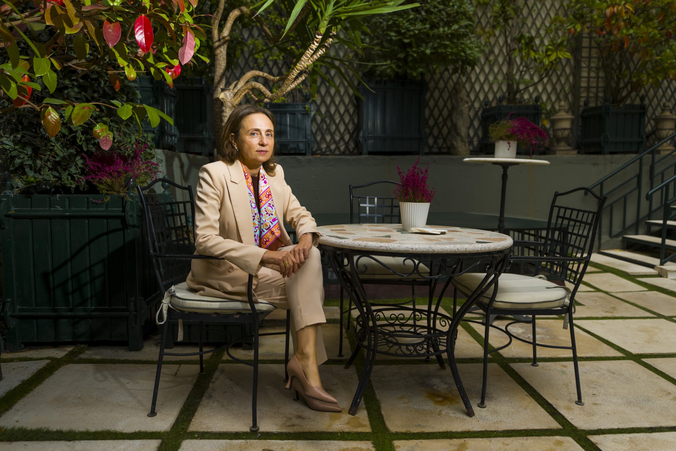 Belén Martínez posa en el Hotel Orfila